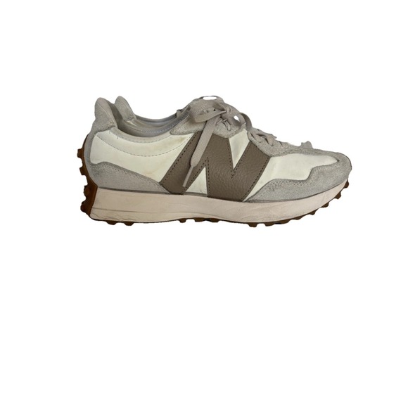 New Balance 327 Sneaker Shoe US 10W/8.5M Khaki Cream Running Athleisure Active - Picture 5 of 10